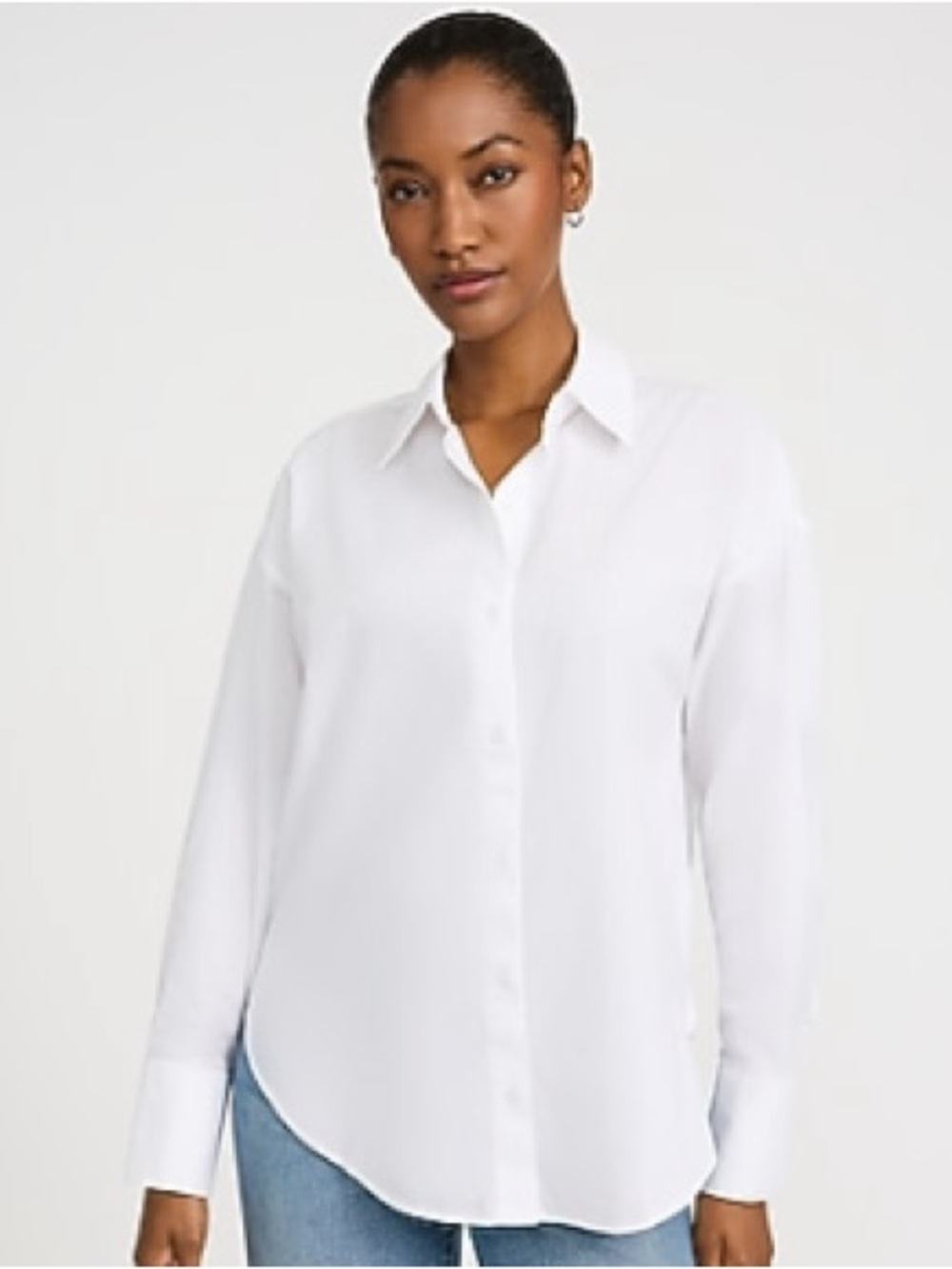 Express Cotton oversized Cinch Sleeve Shirt
